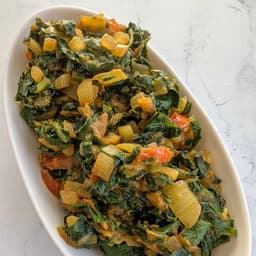 Curried Spinach from Botswana