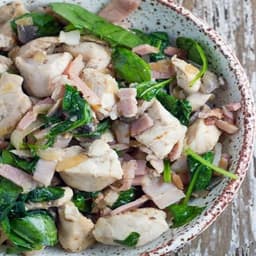 Chicken Salad With Mushrooms and Bacon